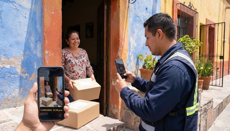 Se entrega con foto en la puerta